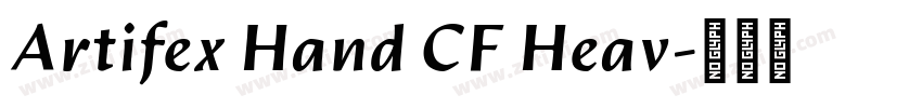 Artifex Hand CF Heav字体转换